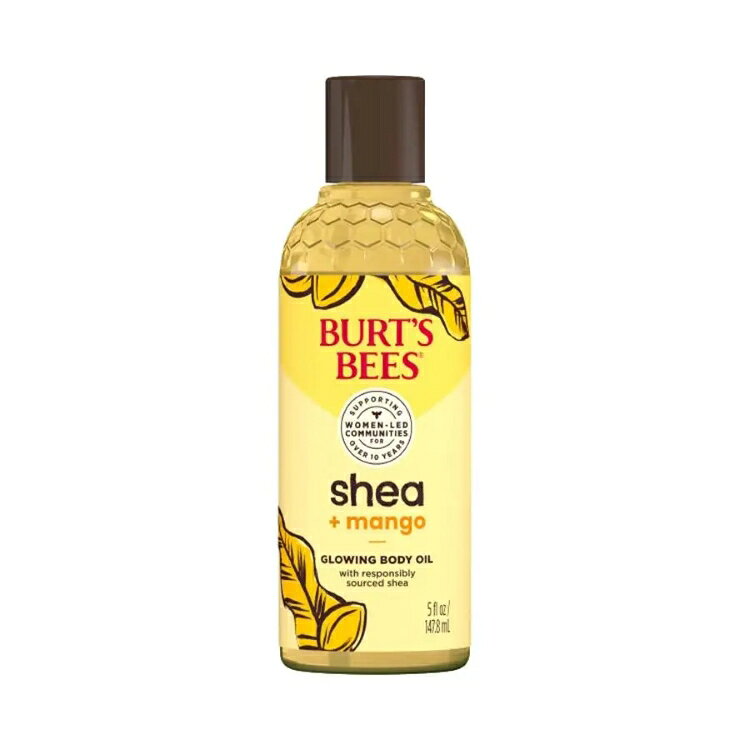 バーツビーズ シア＆マンゴー グローイング ボディオイル 約148ml Burt's Bees She...