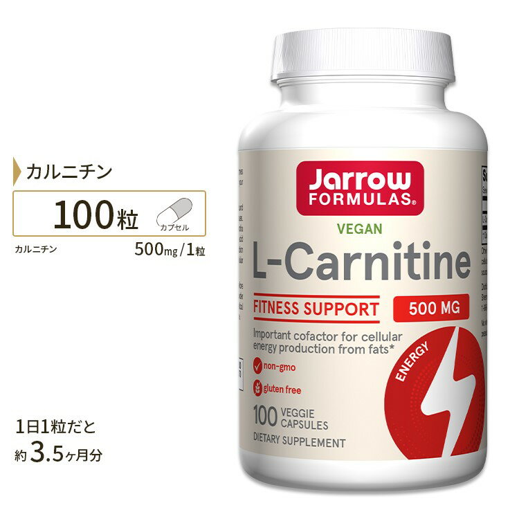 カルニチン サプリメント L-カルニチン 500mg 100粒 サプリメント サプリ ダイエットサプリ カルニチン配合 Lカルニチン Jarrow Formulas