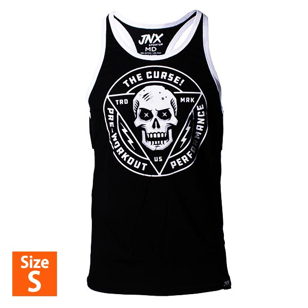 【P10倍★20日0時-12月11日9時】ストリンガー タンクトップ ザ・カース! ブラック / ホワイト Sサイズ JNX SPORTS(ジェーエヌエックスス...