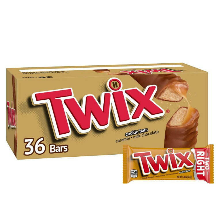 White Chocolate - 【アメリカコストコ品】Twix キャラメル クッキー チョコレート キャンディ バー、フルサイズ、約50g 、36 個入り Twix Caramel Cookie Chocolate Candy Bar, Full Size, 1.79 oz, 36-count【お取り寄せ商品】【合わせて買いたい】