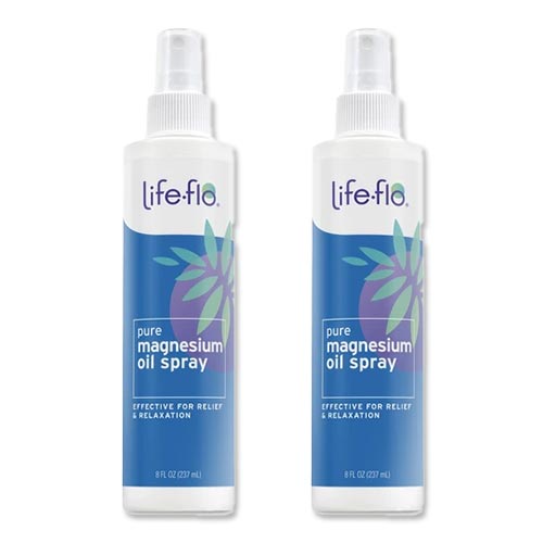 [2個セット] ライフフロー ピュアマグネシウムオイルスプレー ボディオイル 237ml (8floz) Life-flo Pure Magnesium Oil Spray