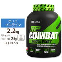 [正規代理店] マッスルファーム コンバット 100%ホエイ プロテイン ストロベリー味 2.2kg (5LB) MusclePharm Combat 100% Whey Strawbe..