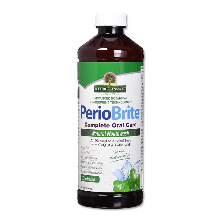 PerioBrite 天然マウスウォッシュ クールミント 480ml (16oz) Nature's Answer (ネイチャーズアンサー)