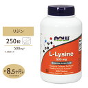 【最大10%OFFクーポン】L-リジン 500mg 250粒 NOW Foods(ナウフーズ) L-lysine 500mg 250tablets