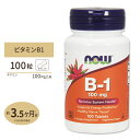 ビタミンB-1 （チアミン）100mg 100粒 NOW Foods(ナウフーズ)