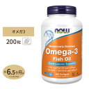 ナウフーズ オメガ3 フィッシュオイル 1000mg 200粒 ソフトジェル ナウフーズ NOW Foods Omega-3 softgels EPA DHA