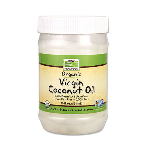 ナウフーズ オーガニック バージン ココナッツオイル 591ml NOW Foods Organic Virgin Coconut Oil