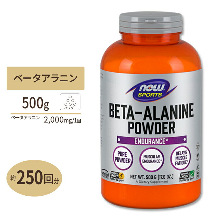 NOW Foods x[^Aj pE_[ 500g iEt[Y Beta-Alanine 500g