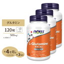  ナウフーズ L-グルタミン サプリメント 500mg 120粒 NOW Foods L-Glutamine ベジカプセル