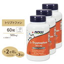 [3個セット] L-トリプトファン 500mg 60粒