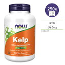 ナウフーズ ケルプ 325mcg 250粒 ベジカプセル NOW Foods Kelp 325 Veg Capsules 昆布 こんぶ コンブ ヨウ素 天然 海藻 ミネラル 1