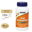 NOW Foods 4x6 アシドフィルス・プロバイオティクス 120粒 ベジカプセル ナウフーズ 4x6 Acidophilus 120vegcapsules