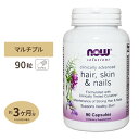 ヘアー・スキン＆ネイル 90粒（ケラチン配合） NOW Foods(ナウフーズ)