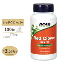 【最大10%OFFクーポン】レッドクローバー 375mg 100粒 NOW Foods(ナウフーズ) Red Clover 375mg 100caps