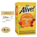 ネイチャーズウェイ アライブ！ オーガニック ビタミンC ベジタリアンカプセル 120粒 Nature 039 s Way Alive！Organic vitamin C アセロラ 100