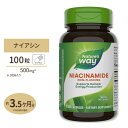 ネイチャーズウェイ ナイアシンアミド(ビタミンB-3) 500mg 100粒 カプセル《約3か月分》Nature's Way Niacinamide 500mg 100cap フラッシュ 美容 健康