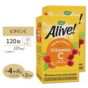 2個セット ネイチャーズウェイ アライブ！ オーガニック ビタミンC ベジタリアンカプセル 120粒 Nature 039 s Way Alive！Organic vitamin C アセロラ 100