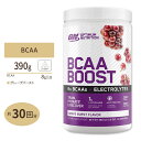 商品説明 ●米国大人気ブランドのOptimum Nutritionが誇るBCAAパウダー！ ●1回分にBCAA 8g配合！あなたのトレーニングやアクティブな毎日をサポート！ ●すっきり飲みやすい「グレープ」味 味違いはこちら 消費期限・使用期限の確認はこちら 内容量 / 形状 390g（13.8oz）約30回分 / パウダー 成分内容 【付属スプーン1杯（13g）中】 エネルギー0kcal タンパク質0g 総脂質0g 　飽和脂肪酸0g 総炭水化物0g 　総糖類0g ナトリウム230mg カリウム200mg 2：1：1 BCAAブレンド8g 　L-ロイシン4g 　L-イソロイシン2g 　L-バリン2g 電解質ブレンド1.2g （クエン酸三ナトリウム、塩化カリウム、塩化ナトリウム） L-シトルリン1g 原材料: BCAAブレンド（L-ロイシン、L-イソロイシン、L-バリン）、（乳化剤：ヒマワリレシチン）、電解質ブレンド（クエン酸三ナトリウム、塩化カリウム、塩化ナトリウム）、L-シトルリン、pH調整剤（334、296）、香料、固化防止剤（551）、甘味料（955）、着色料（132、129） アレルゲン: ※乳、大豆、卵、グルテンは含まれていませんが、これらのアレルゲンが含まれている他の成分を処理するGMP工場で生産されています。 ※製造工程などでアレルギー物質が混入してしまうことがあります。※詳しくはメーカーサイトをご覧下さい。 ご使用の目安 食品として、1日1回付属スプーン1杯を目安に、約300〜400ml（10〜14floz）の水やその他のお飲み物によく混ぜてお召し上がり下さい。 食品ですのでどのように召し上がっても結構ですが、、トレーニング中やトレーニング後の使用がおすすめです。 メーカー Optimum Nutrition（オプティマムニュートリション） ・成人を対象とした商品です。 ・次に該当する方は摂取前に医師にご相談下さい。 　- 妊娠・授乳中 　- 医師による治療・投薬を受けている ・高温多湿を避けて保管して下さい。 ・お子様の手の届かない場所で保管して下さい。 ・目安量を超えて使用しないで下さい。 ・効能・効果の表記は薬機法により規制されています。 ・医薬品該当成分は一切含まれておりません。 ・メーカーによりデザイン、成分内容等に変更がある場合がございます。 ・製品ご購入前、ご使用前に必ずこちらの注意事項をご確認下さい。 BCAA Boost Grape Burst 30 servings 13.8oz 390g Optimum Nutrition 生産国: アメリカ 区分: 食品 広告文責: &#x3231; REAL MADE 050-3138-5220 配送元: CMG Premium Foods, Inc. 人気 にんき おすすめ お勧め オススメ ランキング上位 らんきんぐ 海外 かいがい 輸入 痩身 痩せる 低糖質 糖質 diet ケトン けとん だいえっと シェイプアップ しぇいぷあっぷ すっきり スッキリ うえすと ウエスト ひっぷ ヒップ 燃焼 水着 なつ 夏 fitness フィジーク ふぃっとねす トレーニング training diet とれーにんぐ きんとれ 筋トレ まっする マッスル バリン ロイシン イソロイシン ばりん ろいしん いそろいしん 筋トレ きんとれ マッスル まっする 理想のカラダ とれーにんぐ トレーニング アミノ酸 ぐれーぷ ぶどう ブドウ ばーすと バースト ぶーすと ブースト