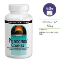 ソースナチュラルズ ピクノジェノールコンプレックス 60粒 タブレット Source Naturals Pycnogenol Complex サプリメント フラボノイド ビタミンC ホーソーンベリー ローズマリー