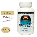 ソースナチュラルズ ナイアシン 250mg 250粒 Source Naturals Niacin 250mg 250Tablets[お得サイズ]