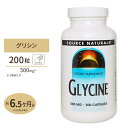 ソースナチュラルズ グリシン 500mg 200粒 Source Naturals Glycine 200Capsules サプリメント サプリ ダイエット・健康 アミノ酸配合