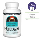 ソースナチュラルズ L-グルタミン 500mg 100粒 カプセル Source Naturals L-Glutamine サプリメント アミノ酸 フリーフォーム サポート ワークアウト 運動 トレーニング ボディケア