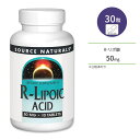 ソースナチュラルズ R-リポ酸 50mg 30粒 タブレット Source Naturals R-Lipoic Acid サプリメント アルファリポ酸 αリポ酸 スキンケア ..