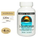 ソースナチュラルズ L-トリプトファン カルシウム＆活性型ビタミンB6配合 120粒 Source Naturals L-Tryptophan with B-6 120tablets サプリメント サプリ ダイエット・健康