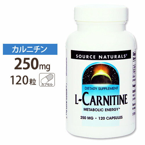 楽天プロテインUSAソースナチュラルズ カルニチン サプリメント L-カルニチン 250mg 120粒 サプリメント サプリ ダイエットサプリ カルニチン配合 Lカルニチン お得サイズ Source Natural