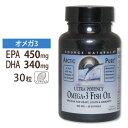 ソースナチュラルズ DHA EPA サプリメントアークティックピュア オメガ-3 フィッシュオイル 850mg 30粒 Source Naturals Arctic Pure Omega-3 Fish Oil 30Capsules