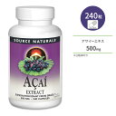 商品説明 ●Source Naturals (ソースナチュラルズ)は1982年に設立以来、独立機関による調査や栄養分析でその優秀性が認められ、数々の賞を受賞したサプリメントが揃っている企業です。 ●アントシアニンやポリフェノールがたっぷりと含まれているパワーフルーツ！アサイーを摂取することで、若々しさをサポート！ ●他にも、ビタミンB群、ビタミンC、ビタミンE、カルシウム、鉄分、カリウム、植物繊維、アミノ酸、必須脂肪酸 (オメガ3、オメガ6、オメガ9系列) など多くの栄養素を含有◎ ●スポーツ好きの方やダイエットを頑張っている方、美容に関心のある方におすすめ♪ ※グルテンフリー / 合成着色料不使用 / 合成香料不使用 / 防腐剤不使用 粒数違い・形状違いはこちら ソースナチュラルズのアイテムはこちら 消費期限・使用期限の確認はこちら 内容量 / 形状 240粒 / カプセル 成分内容 詳細は画像をご確認ください アレルギー情報: ※イースト、乳製品、卵、グルテン、大豆は含まれていませんが、これらのアレルゲンが含まれている他の成分を処理する工場で生産されています。 ※製造工程などでアレルギー物質が混入してしまうことがあります。※詳しくはメーカーサイトをご覧ください。 飲み方 食品として1日1〜2粒を目安にお召し上がりください。 ※詳細は商品ラベルもしくはメーカーサイトをご確認ください。 メーカー Source Naturals(ソース ナチュラルズ) ・成人を対象とした商品です。 ・次に該当する方は摂取前に医師にご相談ください。 　- 妊娠・授乳中 　- 妊娠を考えている 　- 医師による治療・投薬を受けている ・高温多湿を避けて保管してください。 ・お子様の手の届かない場所で保管してください。 ・効能・効果の表記は薬機法により規制されています。 ・医薬品該当成分は一切含まれておりません。 ・メーカーによりデザイン、成分内容等に変更がある場合がございます。 ・製品ご購入前、ご使用前に必ずこちらの注意事項をご確認ください。 Acai Extract 500 mg 240 Capsule 生産国: アメリカ 区分: 食品 広告文責: &#x3231; REAL MADE 050-3138-5220 配送元: CMG Premium Foods, Inc. ソース ナチュラルズ そーすなちゅらるず そーす なちゅらるず 人気 にんき おすすめ お勧め オススメ ランキング上位 らんきんぐ 海外 かいがい さぷりめんと さぷり 健康 けんこう 健康的 健康ケア 健康サプリ へるしー ヘルシー ヘルス 手軽 てがる 簡単 かんたん supplement health げんき 元気 栄養 栄養補助 美容 美容サプリ capsule かぷせる 粒 グルテンフリー 防腐剤不使用 合成着色料不使用 合成香料不使用 あさいー あさいーえきす ビタミンB ビタミンC ビタミンE カルシウム 鉄分 カリウム 植物繊維 アミノ酸 必須脂肪酸 オメガ3 オメガ6 オメガ9 すーぱーふーど