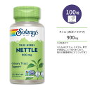 ソラレー ネトル (西洋イラクサ) 900mg ベジタブルカプセル 100粒 Solaray Nettle Leaf 900mg イラクサの葉 セイヨウイラクサ ビタミン..