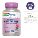 \[ ~NVX 175mg 120 xWJvZ Solaray Milk Thistle Seed Extract 120 Veggie Capsules Tvg }AAU~ IIAU~ n[u V} ЍH {F