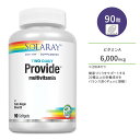 ソラレー プロバイド マルチビタミン ソフトジェル 90粒 Solaray Provide Multi-Vitamin 12種類のビタミン 11種類のミネラル エクストラバージンオリーブオイル 1