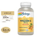 ソラレー バッファード ビタミンC 500mg チュアブル オレンジ味 100粒 Solaray Vitamin C, Buffered Chewable orange flavor体調 管理 健康 話題 対策 習慣
