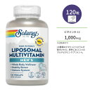 ソラレー リポソーマル マルチビタミン メンズ ベジカプセル 120粒 Solaray Liposomal Multivitamin Men's サプリメント カプセル 男性 ビタミン ミネラル ビーガン リポソーム