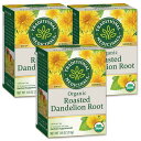 3個セット トラディショナルメディシナル オーガニックタンポポ茶 16袋 Traditional Medicinals Organic Roasted Dandelion Root Herbal Tea