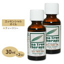 商品説明 ●Tea Tree Therapy社のティーツリーオイルは、オーストラリアの農園で栽培されたティーツリーの葉を水蒸気蒸留によって抽出しております。 ●オイルの品質を保つため、遮光ボトルを採用しています。 ●ティーツリーセラピーは、オーストラリアの農園で栽培された最高品質のティーツリーオイルを使用しており、15年以上業界のリーダーとして、地位を確立すると共に、広く世界でトップメーカーと知られています。 ●全ての製品は、石油化学成分、パラベン、ラウリル硫酸ナトリウム、EDA、鉱油、合成着色料、動物成分フリーです。 ●お得な2個セット 3個セットはこちら 2個セットはこちら 単品はこちら 消費期限・使用期限の確認はこちら ご留意事項 ●特性上、空輸中の温度・気圧の変化により、キャップ部分から漏れが生じる場合があります。同梱商品に付着した場合も含め、返品・返金・交換等の対応はいたしかねますので、ご理解・ご了承の上ご購入いただきますようお願いいたします。 内容量 / 形状 2個セット 各30ml (1floz) / リキッド 成分内容 100%ピュア ティーツリーオイル (原産国：オーストラリア) ※詳しくはメーカーサイトをご覧ください。 使用方法 アロマオイルとしてご使用ください。 その他の場合には、キャリアオイル（ホホバオイル、グレープシードオイル、オリーブオイル、アーモンドオイルなど）で希釈してからご使用ください。 希釈率については専門書などをご参照下さい。 天然のエッセンシャルオイルは、非常に濃縮されたオイルです。使用には十分にご注意ください。 メーカー Tea Tree Therapy (ティーツリーセラピー) ・妊娠中・罹患中・服薬中の方は必ず事前に医師にご相談ください。 ・この製品は外部用です。 ・お肌に合わない場合は使用をやめ、症状によっては医師にご相談ください。 ・効能・効果の表記は薬機法により規制されています。 ・医薬品該当成分は一切含まれておりません。 ・メーカーによりデザイン、成分内容等に変更がある場合がございます。 ・製品ご購入前、ご使用前に必ずこちらの注意事項をご確認ください。 Tea Tree Oil 30ml 生産国: アメリカ 区分: 化粧品 広告文責: &#x3231; REAL MADE 050-3138-5220 配送元: CMG Premium Foods, Inc. さぷりめんと 健康 けんこう へるしー ヘルシー ヘルス ヘルスケア へるすけあ 手軽 てがる 簡単 かんたん supplement health アロマオイル ティートゥリー ティーツリー ティーツリーセラピー ティーツリーオイル