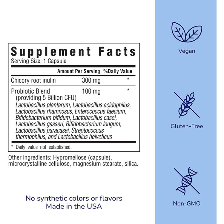 【最大10%OFFクーポン】ハーオウン プロバイオティクス 50億CFU 30粒 カプセル Her Own Probiotic Capsule 11種類 菌株 ラクトバチルス スッキリサポート ポッコリお腹 イヌリン配合