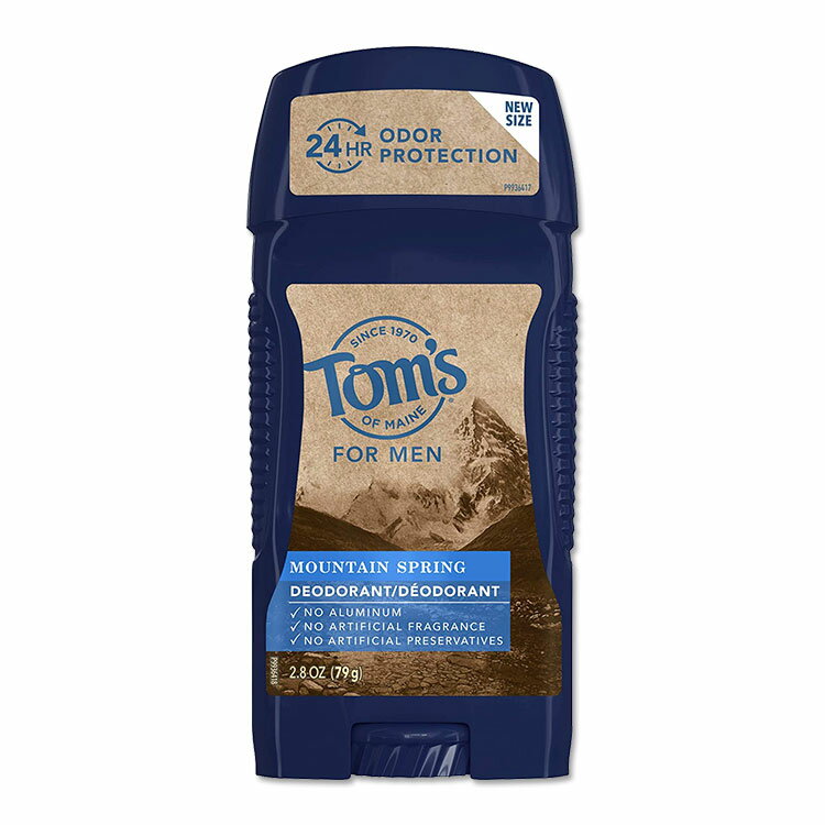 Tom's of Maine 男性向け スティックデオドラント ナチュラルタイプ マウンテンスプリングの香り 79g(2.8oz) トムズオブメイン