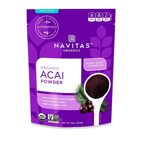 オーガニック アサイーパウダー 113g（4oz）約38回分 Navitas Organics（ナビタスオーガニックス）栄養 ベリー 健康 粉末 美容 ビュー..