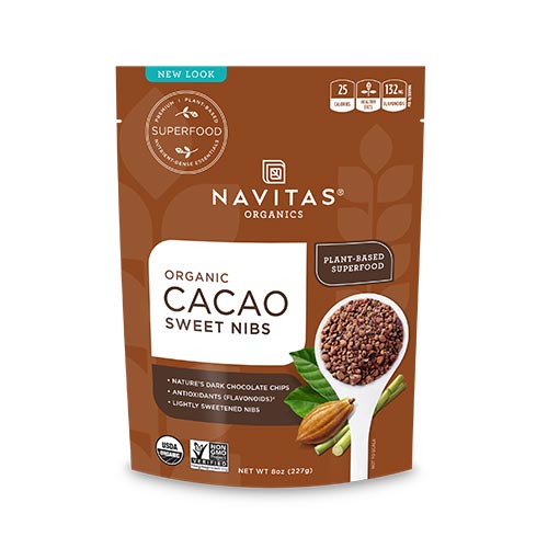 オーガニック カカオスイートニブ 227g (8oz) 約56回分 Navitas Organics (ナビタスオーガニックス)