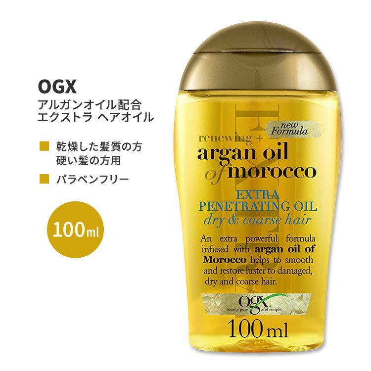 OGX j[CO bRYAKICz GNXg wAIC 100ml (3.3floz) OGX Renewing + Argan Oil of Morocco Hair Oil wAPA lC {