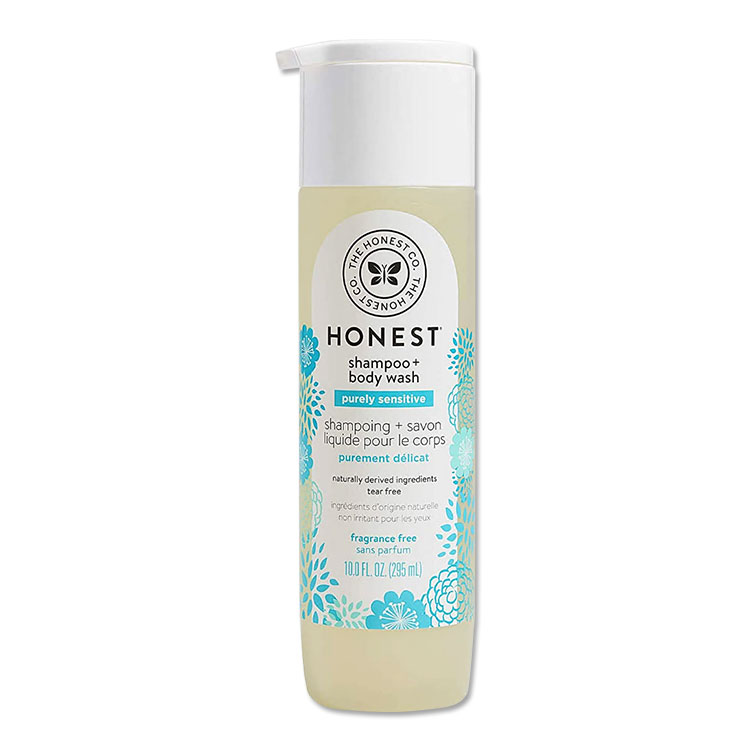 The Honest Company ピュアリーセンシティブ ベビー用シャンプー＆ボディソープ 無香料 295ml 10floz