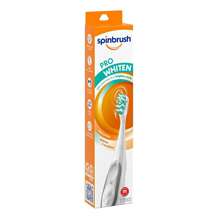 アーム&ハンマー 電動歯ブラシ 大人用 バッテリー Arm&Hammer Spinbrush PRO WHITEN Battery Powered Toothbrush 3