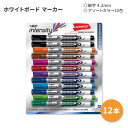 ビック ホワイトボード マーカー 細字 12本入り 10色 BIC Dry Erase Markers Fine Bullet Tip 12-Count Pack of Assorted Colors アソートカラー ドライイレーズマーカー