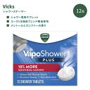 BbNX F|V[ vX V[ X`[}[ 12 Vicks VapoShower Plus Shower Steamers oXX`[}[ oX{ ^ubg