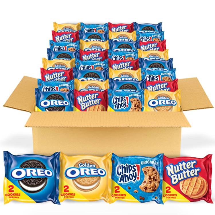 オレオ オリジナル オレオ ゴールデン チップス アホイ ＆ ナッツバター クッキー スナック バラエティパック 56パック OREO Original, OREO Golden, CHIPS AHOY Nutter Butter Cookie Snacks Variety Pack 【お取り寄せ商品】【合わせて買いたい】