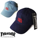 スラッシャー THRASHER 帽子 ANTI LOGO SPORTS DAD CAP キャップ メンズ レディース コットン