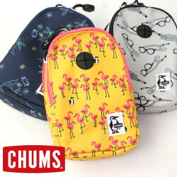 CHUMSチャムスEcoPortableMusicPouchエコポータブルミュージックポーチCH60-2532スマホポーチミュージックプレイヤーブラック/ネイビー/カモ/スプラッター
